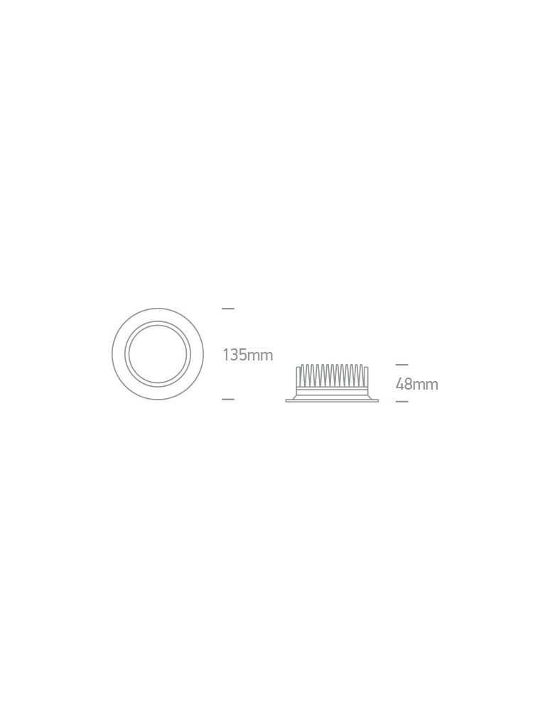 One Light Wpust biały z regulacją światła Aplanda 10113UV/W IP44