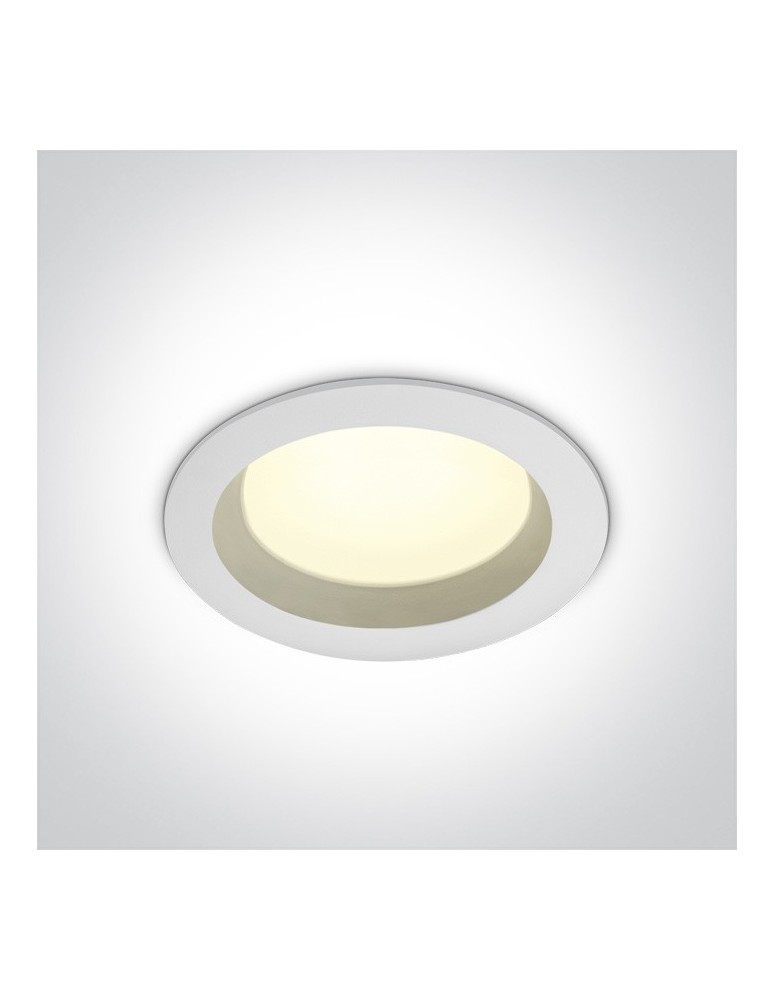 Lampy podtynkowe hermetyczne - One Light Lampa LED biała do łazienki 18W Pomos 3 10118B/W/C IP54 - produkt kolory-swiatla.pl 1