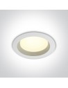 One Light Lampa LED biała do łazienki 18W Pomos 3 10118B/W/C IP54