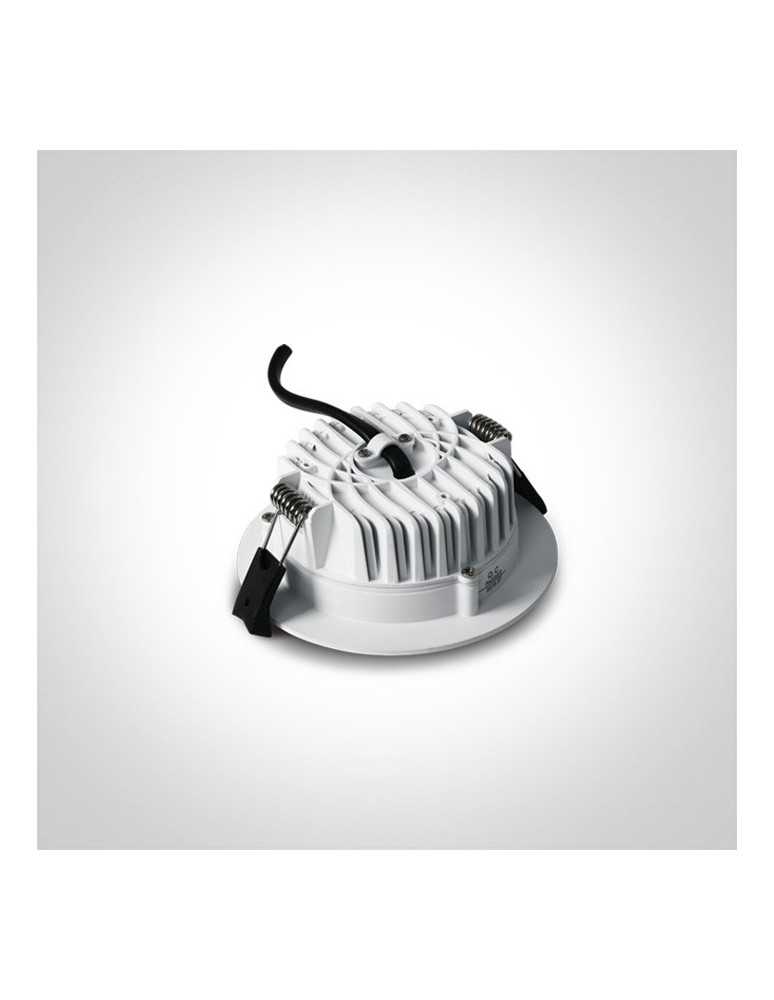 One Light Lampa LED biała do łazienki 18W Pomos 3 10118B/W/C IP54