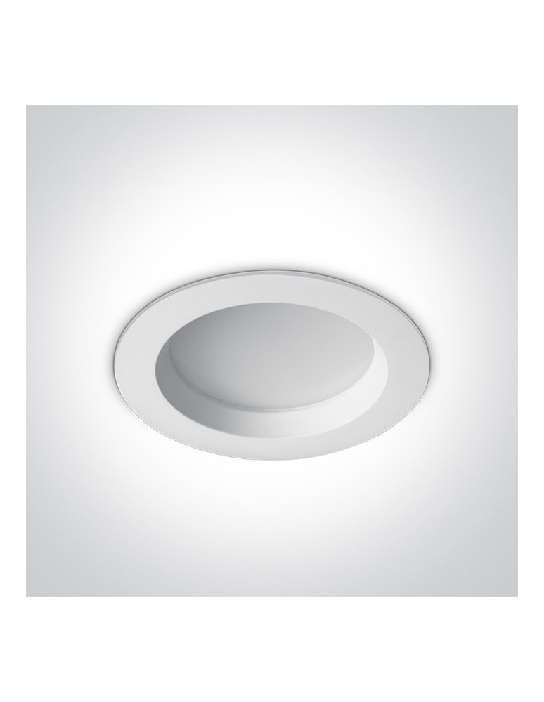 One Light Lampa LED biała do łazienki 18W Pomos 3 10118B/W/C IP54