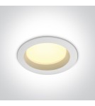 Lampy podtynkowe hermetyczne - One Light Lampa LED biała do łazienki 18W Pomos 3 10118B/W/W IP54 - product 1