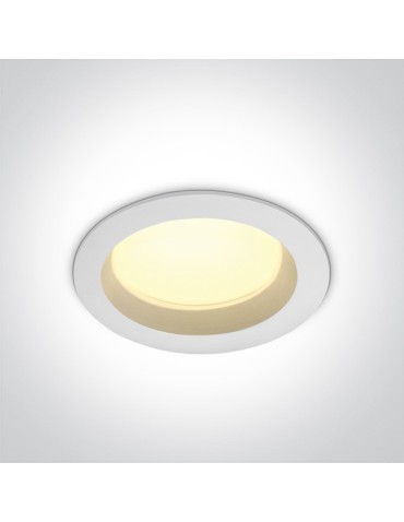 One Light Lampa LED biała do łazienki 18W Pomos 3 10118B/W/W IP54