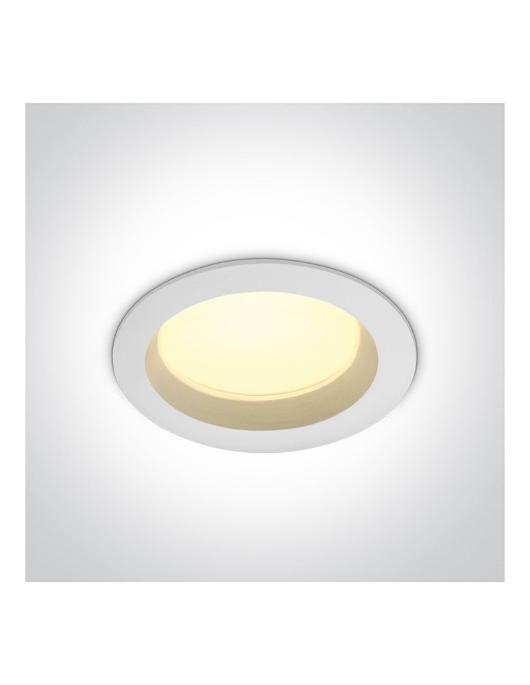 Lampy podtynkowe hermetyczne - One Light Lampa LED biała do łazienki 18W Pomos 3 10118B/W/W IP54 - produkt kolory-swiatla.pl 1