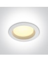 One Light Lampa LED biała do łazienki 18W Pomos 3 10118B/W/W IP54