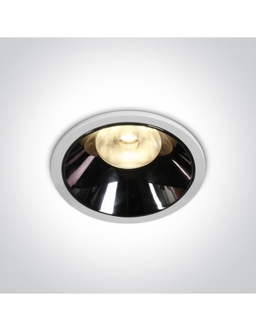 One Light Lampa LED biała chrom 18W Mosfiloti 10118DC/W/W
