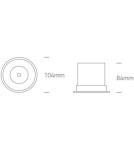 Lampy podtynkowe - oczka - One Light Lampa LED biała chrom 18W Mosfiloti 10118DC/W/W - product 2