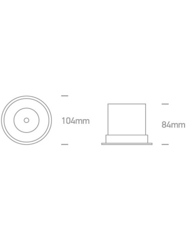One Light Lampa LED biała chrom 18W Mosfiloti 10118DC/W/W - produkt 2