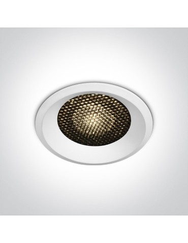 One Light Lampa LED biała plaster miodu 18W Alambra 10118DH/W/W