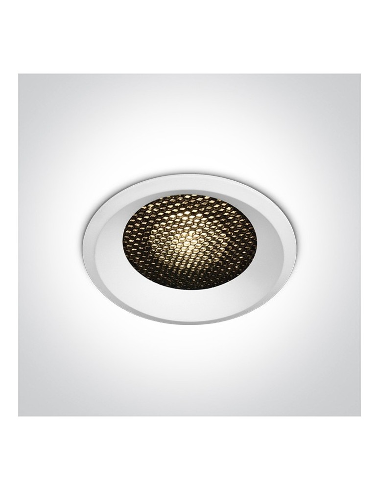 Lampy podtynkowe - oczka - One Light Lampa LED biała plaster miodu 18W Alambra 10118DH/W/W - produkt kolory-swiatla.pl 1