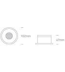 Lampy podtynkowe - oczka - One Light Lampa LED biała plaster miodu 18W Alambra 10118DH/W/W - produkt 2