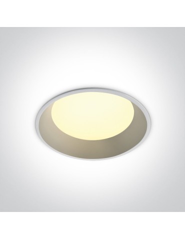 One Light Wpust LED biały do łazienki Stegna 2 20W 10120FD/W/C IP54