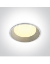 One Light Wpust LED biały do łazienki Stegna 2 20W 10120FD/W/W IP54
