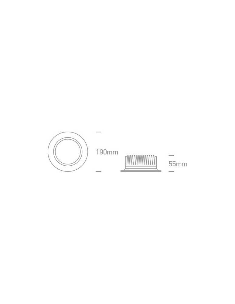Lampy podtynkowe - oczka - One Light Lampa LED z regulacją jasności 20W Drymi 10120UV/W IP44 - produkt kolory-swiatla.pl 4