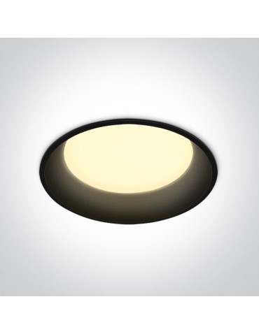 One Light Wpust lampa LED czarna 22W Maronas 2 10122D/B/C