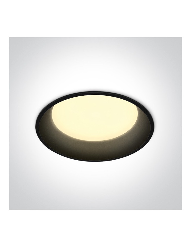 Lampy podtynkowe - oczka - One Light Wpust lampa LED czarna 22W Maronas 2 10122D/B/C - produkt kolory-swiatla.pl 1