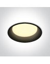 One Light Wpust lampa LED czarna 22W Maronas 2 10122D/B/C
