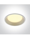 One Light Wpust lampa LED biała 22W Maronas 2 10122D/W/W