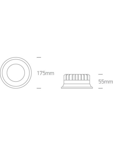 One Light Wpust lampa LED biała 22W Maronas 2 10122D/W/W - produkt 2