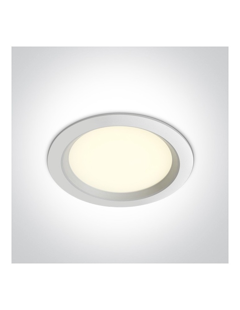 Lampy podtynkowe - oczka - One Light Wpust lampa LED biała 24W Odu 4 10124T/W/C - produkt kolory-swiatla.pl 1