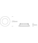Lampy podtynkowe - oczka - One Light Wpust lampa LED biała 24W Odu 4 10124T/W/W - produkt 4