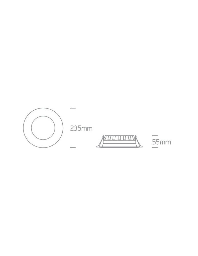 Lampy podtynkowe - oczka - One Light Wpust lampa LED biała 24W Odu 4 10124T/W/W - produkt kolory-swiatla.pl 4