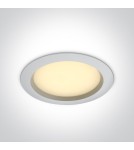 Lampy podtynkowe hermetyczne - One Light Lampa LED biała do łazienki 25W Pomos 4 10125B/W/W IP54 - produkt 1