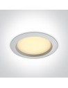 One Light Lampa LED biała do łazienki 25W Pomos 4 10125B/W/W IP54