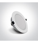 Lampy podtynkowe hermetyczne - One Light Lampa LED biała do łazienki 25W Pomos 4 10125B/W/W IP54 - produkt 2
