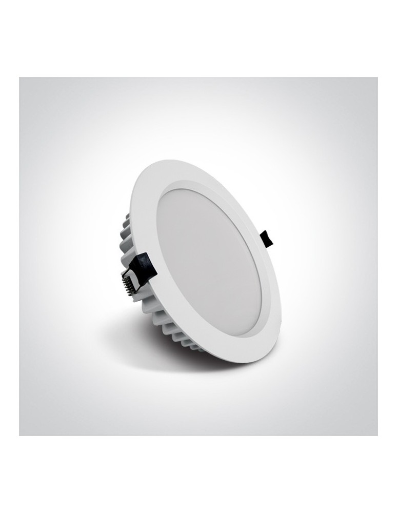 One Light Lampa LED biała do łazienki 25W Pomos 4 10125B/W/W IP54