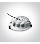 Lampy podtynkowe hermetyczne - One Light Lampa LED biała do łazienki 25W Pomos 4 10125B/W/W IP54 - produkt 3
