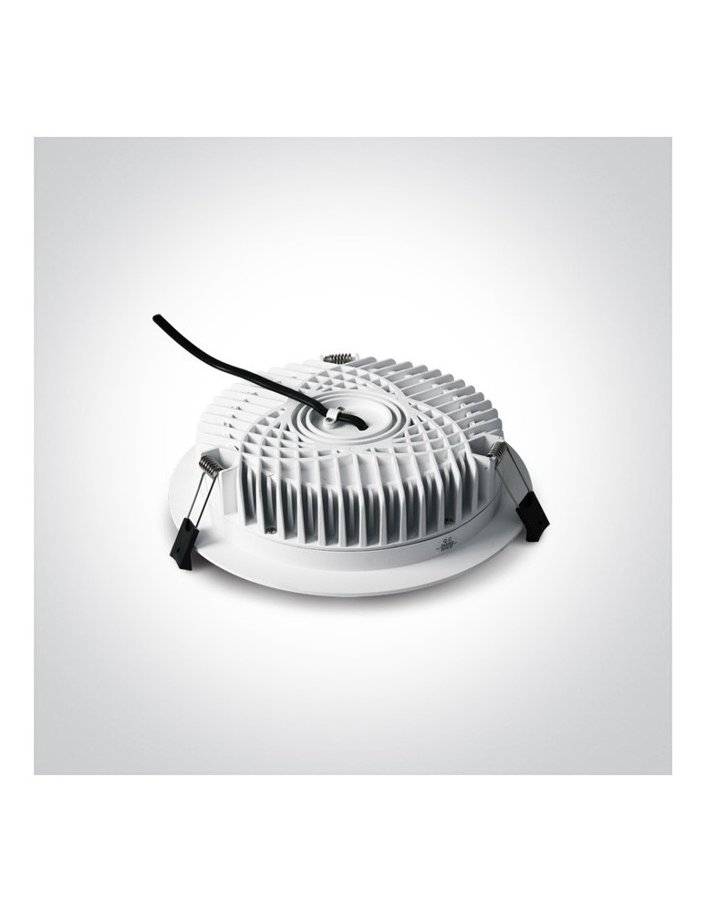 One Light Lampa LED biała do łazienki 25W Pomos 4 10125B/W/W IP54