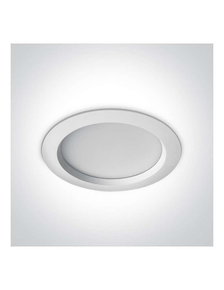 One Light Lampa LED biała do łazienki 25W Pomos 4 10125B/W/W IP54