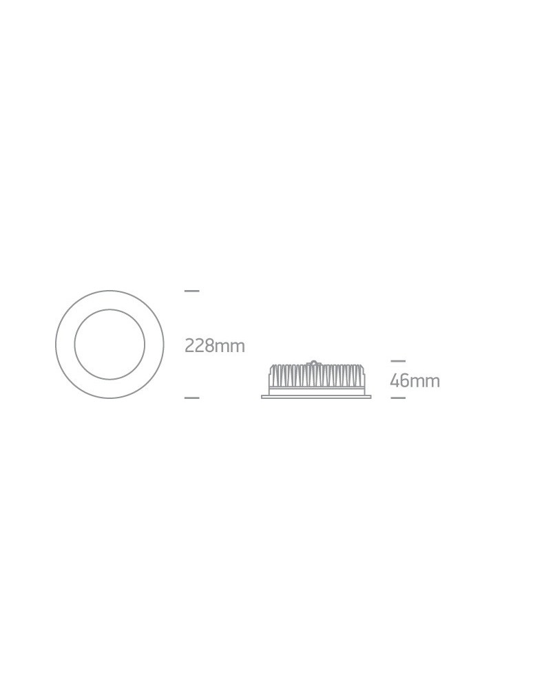 One Light Lampa LED biała do łazienki 25W Pomos 4 10125B/W/W IP54
