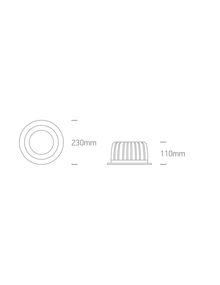 Lampy podtynkowe - oczka - One Light Lampa wpust LED do galerii Peplos 3 10130CA/W/W - produkt kolory-swiatla.pl 5