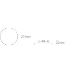 Lampy podtynkowe hermetyczne - One Light Lampa wpust LED do łazienki 30W Kilinia 4 10130CF/W IP65 - product 3