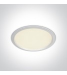 Lampy podtynkowe hermetyczne - One Light Lampa wpust LED do biura biała Perama 10130U/W/C IP44 - product 1