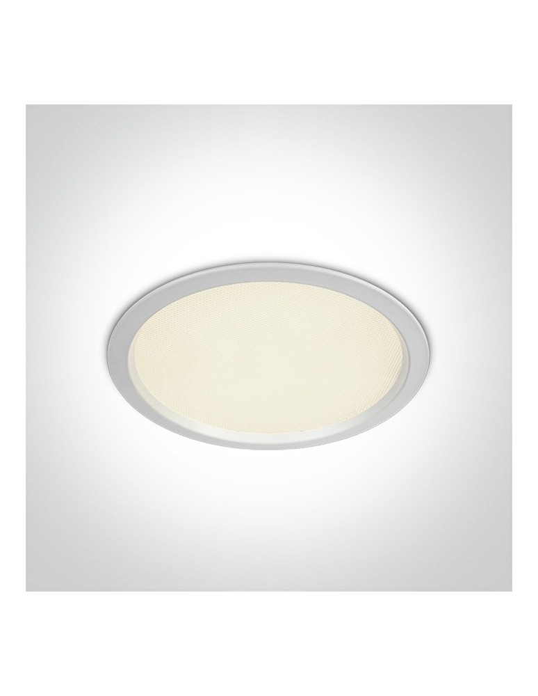 Lampy podtynkowe hermetyczne - One Light Lampa wpust LED do biura biała Perama 10130U/W/C IP44 - produkt kolory-swiatla.pl 1