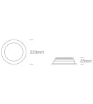 Lampy podtynkowe hermetyczne - One Light Lampa wpust LED do biura biała Perama 10130U/W/C IP44 - product 3