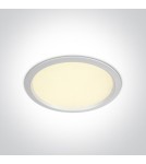 Lampy podtynkowe hermetyczne - One Light Lampa wpust LED do biura biała Perama 10130U/W/W IP44 - product 1