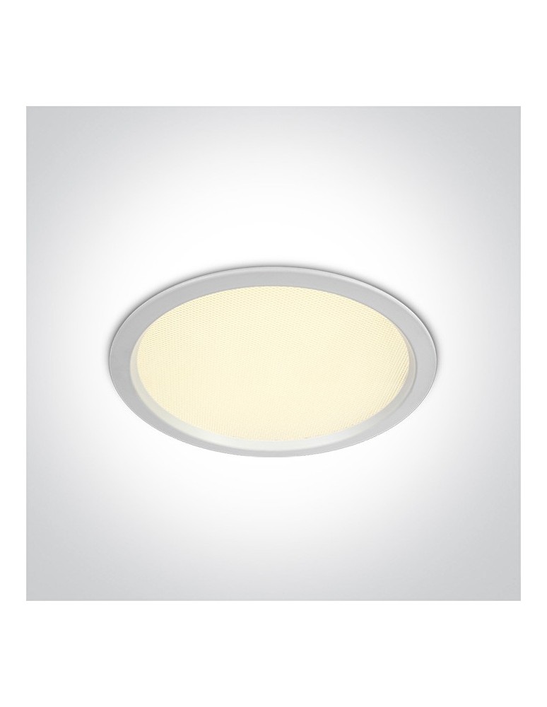 Lampy podtynkowe hermetyczne - One Light Lampa wpust LED do biura biała Perama 10130U/W/W IP44 - produkt kolory-swiatla.pl 1