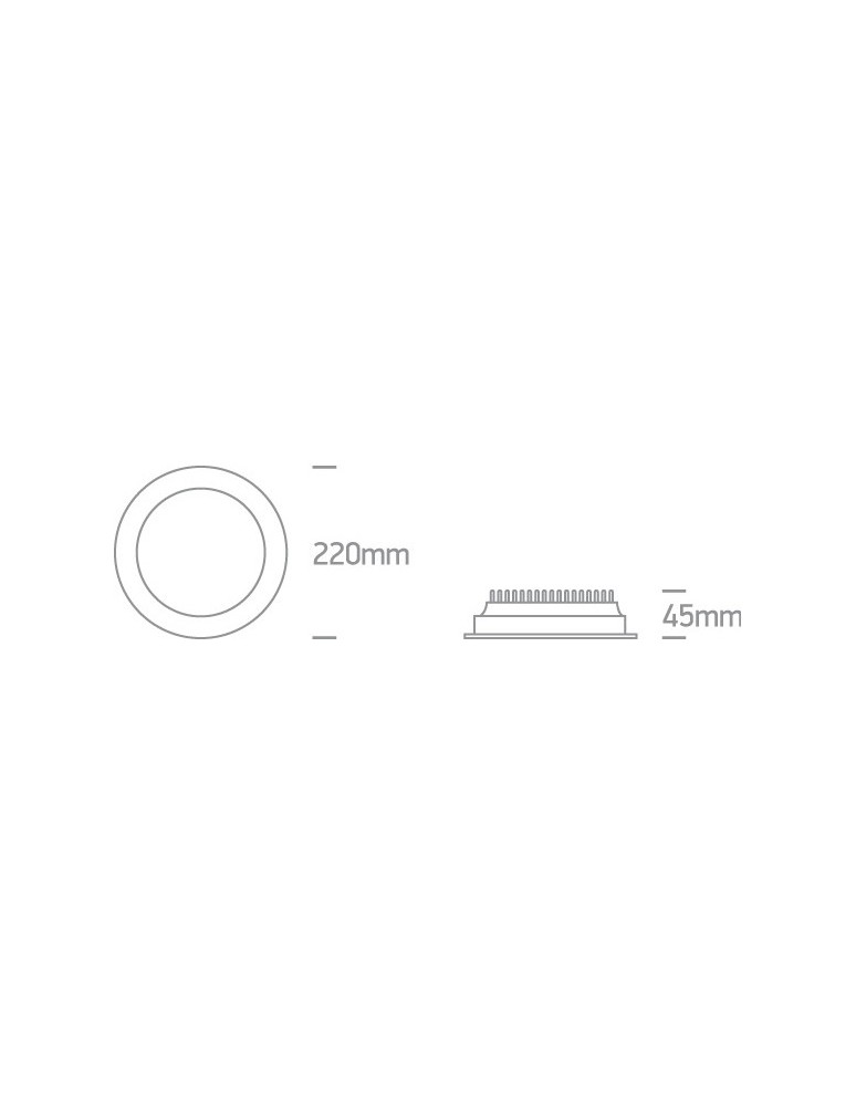 Lampy podtynkowe hermetyczne - One Light Lampa wpust LED do biura biała Perama 10130U/W/W IP44 - product kolory-swiatla.pl 3