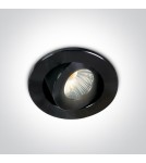 Lampy podtynkowe - oczka - One Light Lampa LED mini do salonu czarna Psari 11103B/B/W - product 1