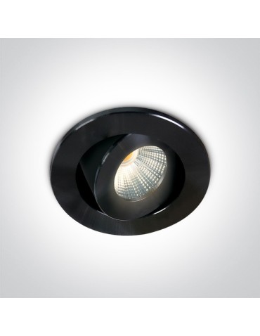 One Light Lampa LED mini do salonu czarna Psari 11103B/B/W