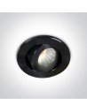 One Light Lampa LED mini do salonu czarna Psari 11103B/B/W