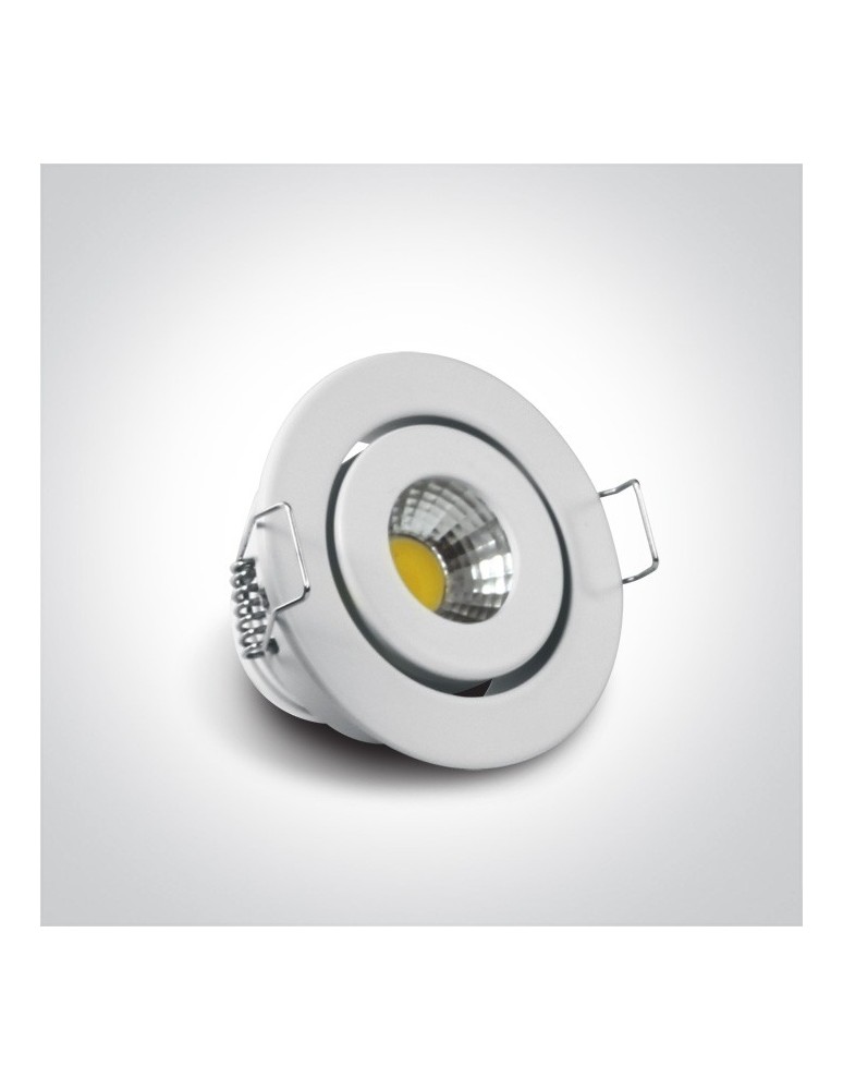 One Light Lampa LED mini do salonu biała Psari 11103B/W/W