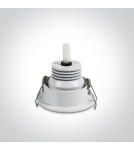 Lampy podtynkowe - oczka - One Light Lampa LED mini do salonu biała Psari 11103B/W/W - produkt 3