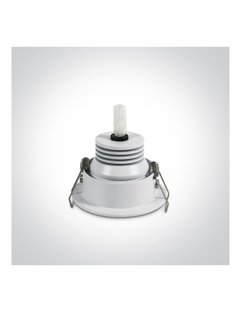 One Light Lampa LED mini do salonu biała Psari 11103B/W/W