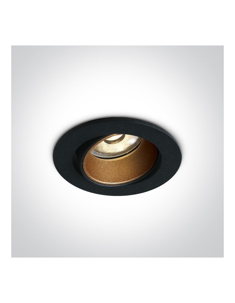 Lampy podtynkowe - oczka - One Light Lampa LED wymienne pierścienie Medousa 11104K/B/W - produkt kolory-swiatla.pl 1