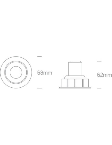 One Light Lampa LED wymienne pierścienie Medousa 11104K/B/W - produkt 2